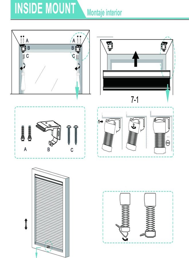 MYshade Cordless Cellular Shades Accessories Mounting Brackets Window Shades Replacement Fittings Window Treatment Repair Kit (1.5inch Diameter) - Image 5